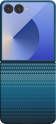 Чехол Pitaka Ultra-Slim Case для Galaxy Z Flip7, синий (FMFLIP7) Фото 1