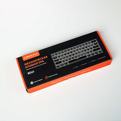 Клавиатура CyberLynx BD61, коричневые свитчи, черный Фото 10