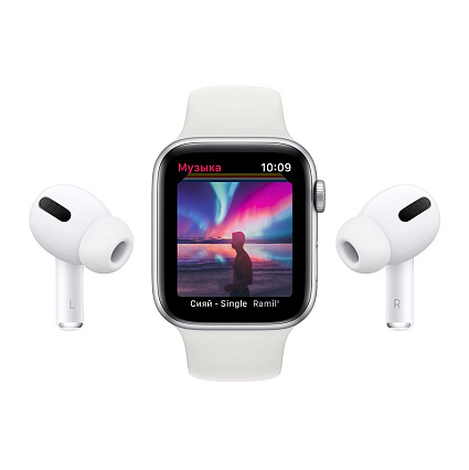 Умные часы Apple Watch Series 6, 44 мм, алюминий цвета (PRODUCT)RED, спортивный ремешок красного цвета Фото 3