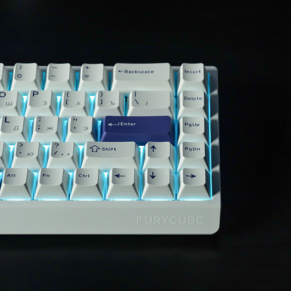 Клавиатура Furycube ME68 HE, белый Фото 8