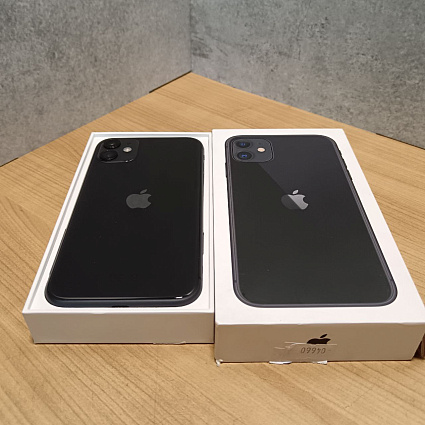 Смартфон Apple iPhone 11, 64 ГБ, черный, новая комплектация Фото 3