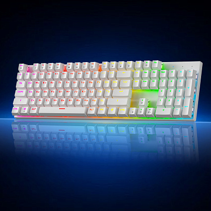 Клавиатура CyberLynx BD104, красные свитчи, белый Фото 8