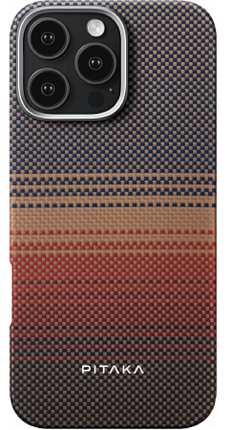 Чехол PITAKA Tactile Woven case для iPhone 16 Pro, Sunset (KI1601SU) Фото 1