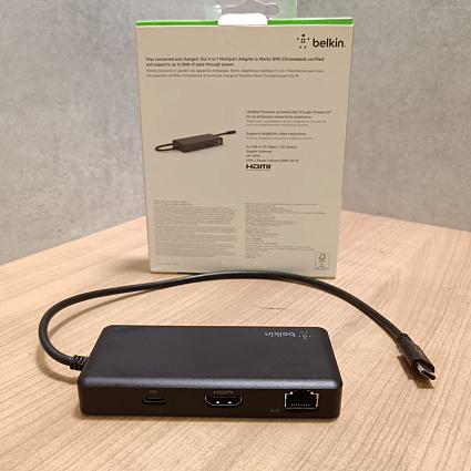 Belkin CONNECT USB-C 5-in-1 Multiport Adapter, серый Фото 3