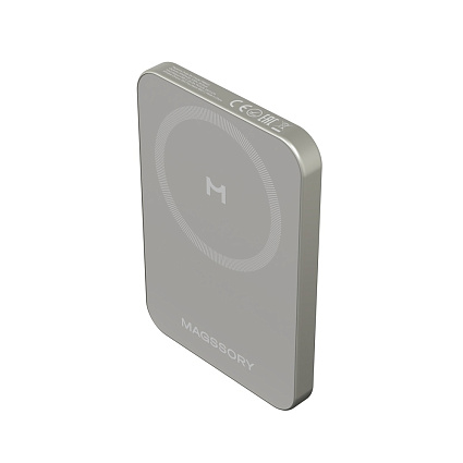 Внешний аккумулятор Magssory Powerbank Pride MagSafe 5000 mAh, титан Фото 3