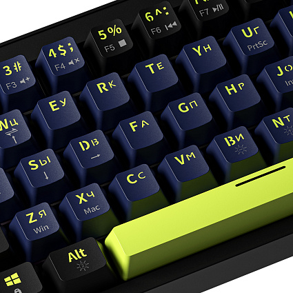 Клавиатура CyberLynx AG63, черные свитчи, фиолетовый Фото 5