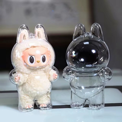 Защитный чехол Pop Mart Labubu Case Clear Acrylic Protective Display Box for V1 Фото 10