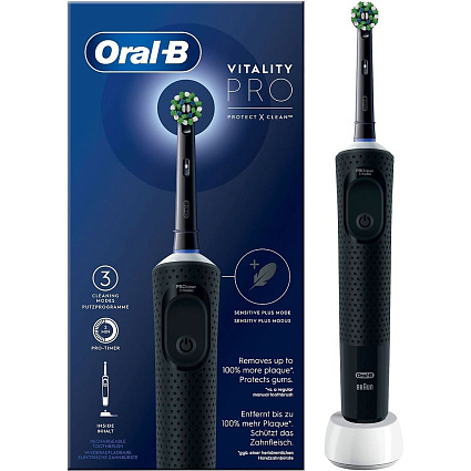 Электрическая зубная щетка Oral-B Vitality Pro, черный Фото 1