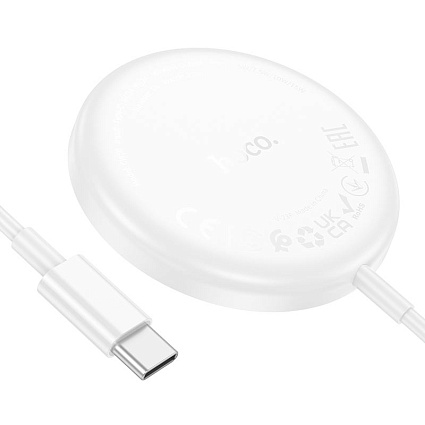 Беспроводное зарядное устройство HOCO CW50 15W Fast 3-в-1, белый Фото 2