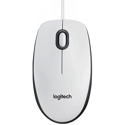 Проводная мышь Logitech M100R, белый Фото 1