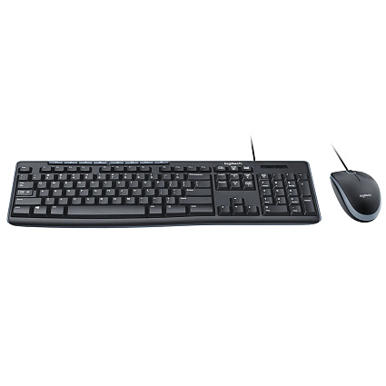 Клавиатура и мышь Logitech MK200, черный Фото 1