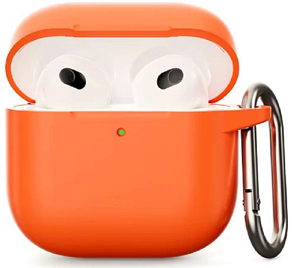 Силиконовый защитный чехол для AirPods 4, оранжевый (Orange) Фото 1