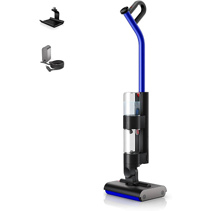 Вертикальный пылесос Dyson Wash G1 Wet Floor, Matte Black/Ultra Blue Фото 1