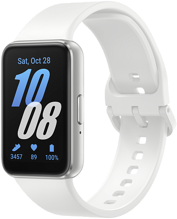Фитнес-браслет Samsung Galaxy Fit3 (R390), серебристый Фото 1