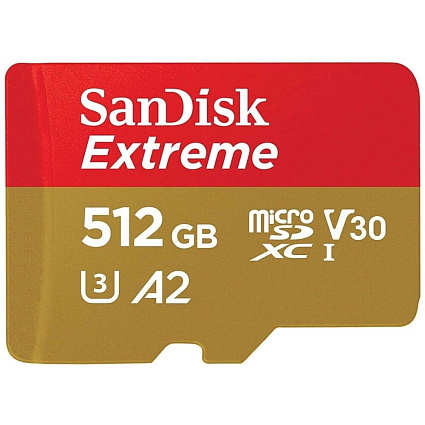 Карта памяти SanDisk Extreme Micro SDXC, 512 Гб Фото 1