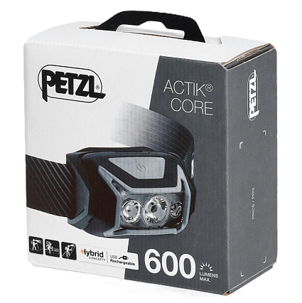 Налобный фонарь Petzl Actik Core, серый Фото 3
