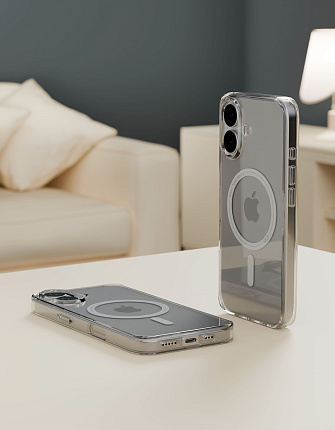 Чехол VLP Diamond Case с MagSafe для iPhone 17, прозрачный (10510028) Фото 5