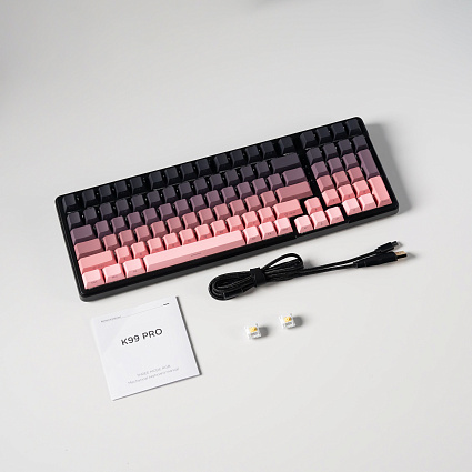 Беспроводная клавиатура Furycube K99 PRO ENG, Platinum Switch, Gradient color, черный Фото 9