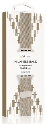 Ремешок VLP Milanese Band для Apple Watch 38/40/41mm, шампань Фото 4