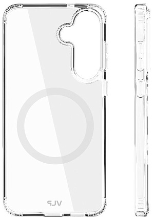 Чехол VLP Crystal Case MagSafe для Samsung S25 FE, прозрачный (1052054) Фото 3