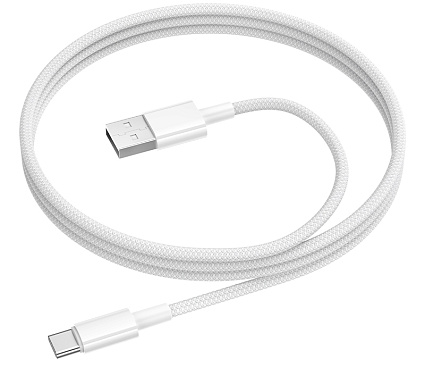 Кабель Borofone USB - USB-C 1m 3А BX117, белый Фото 2