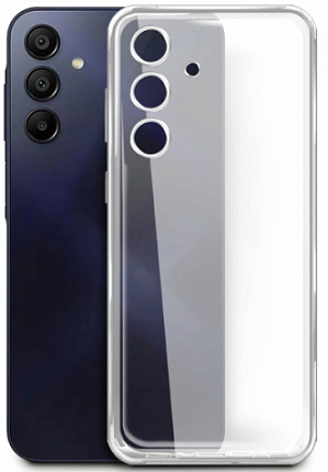 Силиконовый чехол для Samsung Galaxy A16, прозрачный Фото 1