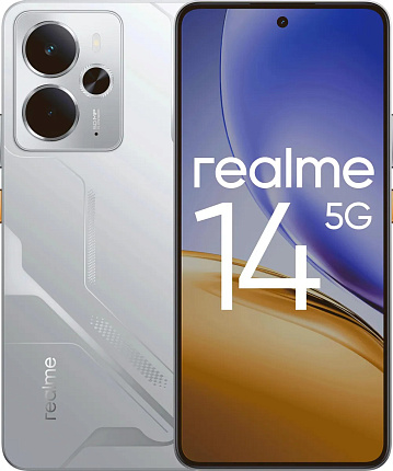 Смартфон Realme 14 5G 8/256 ГБ, серебристый Фото 1