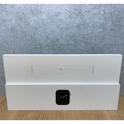 Apple Watch 6 GPS + Cellular, 40 мм, сталь серебристого цвета, спортивный ремешок белый Фото 2