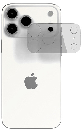 Защитное стекло VLP для камеры iPhone 17 Pro, без рамок (10610002) Фото 1