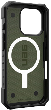 Чехол UAG Pathfinder c MagSafe для iPhone 16 Pro, зеленый (114468117272) Фото 3