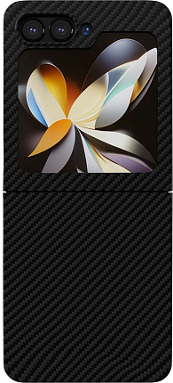 Чехол VLP Kevlar Case для Samsung  Z Flip 5, черный Фото 1