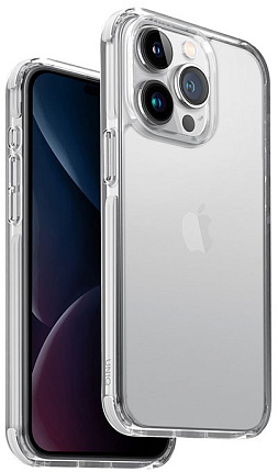 Чехол UNIQ COMBAT iPhone 15 Pro, прозрачный (IP6.1P(2023)-COMWHT) Фото 1