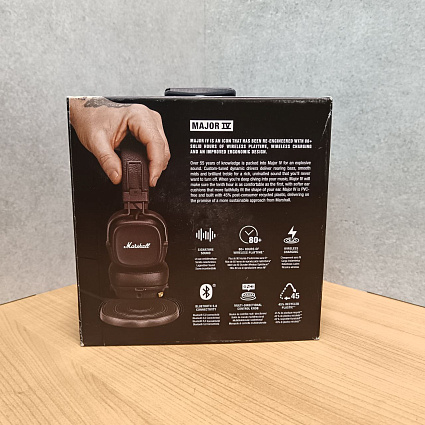 Беспроводные наушники Marshall Major 4, коричневый Фото 4