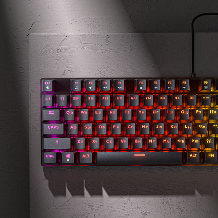 Клавиатура CyberLynx BD104, красные свитчи, черный Фото 5