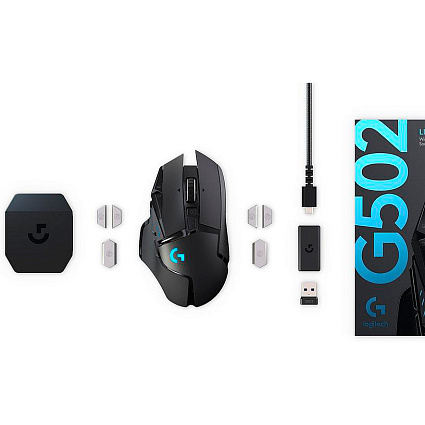 Беспроводная мышь Logitech G502 Lightspeed, черный Фото 2