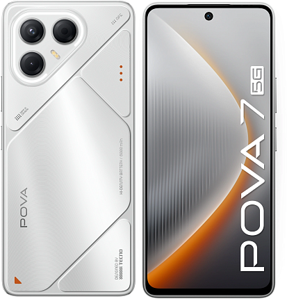 Смартфон TECNO Pova 7 5G 8/256 ГБ, серебристый Фото 1