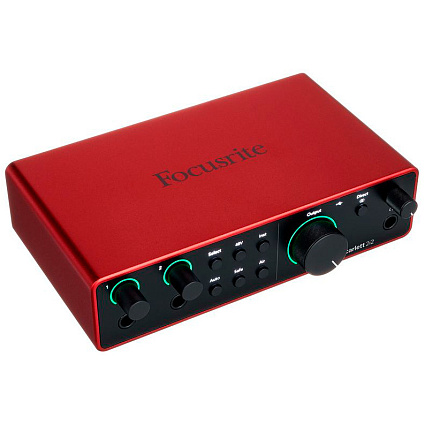 Внешняя звуковая карта Focusrite Scarlett 2i2 4th Gen, красный Фото 3