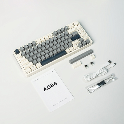 Клавиатура CyberLynx AG84, черные свитчи, серый Фото 3