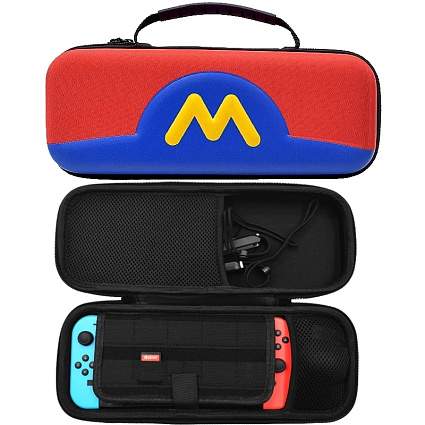 Сумка для Nintendo Switch М, красная/синяя Фото 3