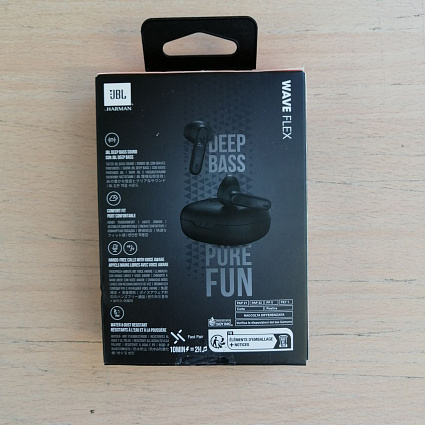 Беспроводные наушники JBL Wave Flex, черный Фото 3