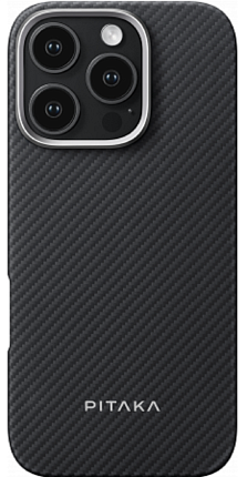Чехол PITAKA Ultra-Slim Case для iPhone 16 Pro, черный (KI1601PA) Фото 1
