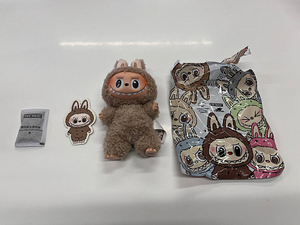 Pop Mart Labubu The Monsters "Exciting Macarons" Blind Box (1 штука), бежевый Фото 4