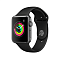 Умные часы Apple Watch Series 3, 42 мм, алюминий цвета «серый космос», спортивный ремешок черного цвета Фото 1