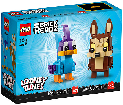 Конструктор LEGO BrickHeadz 40559 Road Runner и Wile E. Coyote Фото 1