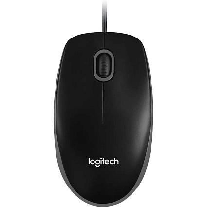 Проводная мышь Logitech B100, черный Фото 1
