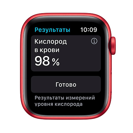 Умные часы Apple Watch Series 6, 44 мм, алюминий цвета (PRODUCT)RED, спортивный ремешок красного цвета Фото 5