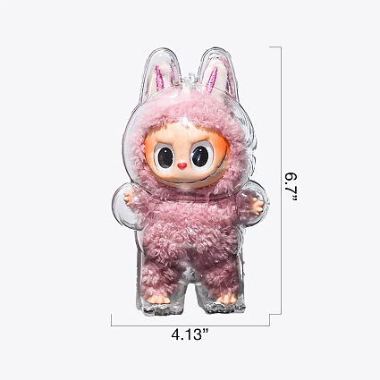 Защитный чехол Pop Mart Labubu Case Clear Acrylic Protective Display Box for V1 Фото 3