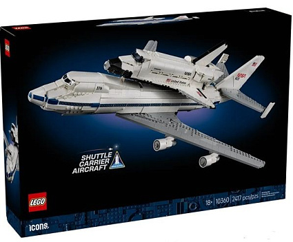 Конструктор LEGO Icons 10360 Самолет-носитель и Шаттл Фото 1