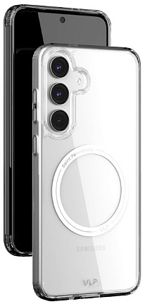 Чехол VLP Crystal Case MagSafe для Samsung S25 FE, прозрачный (1052054) Фото 2