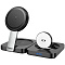 Зарядная станция Hoco CQ11 3в1 Folding magnetic wireless fast charger, черный Фото 1